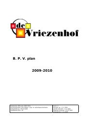B. P. V. plan 2009-2010 - Bandwerkplus.nl