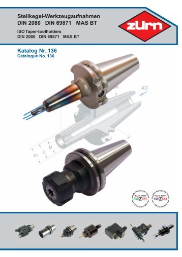 Steilkegel-Werkzeugaufnahmen DIN 2080 DIN 69871 ... - ToolSpann