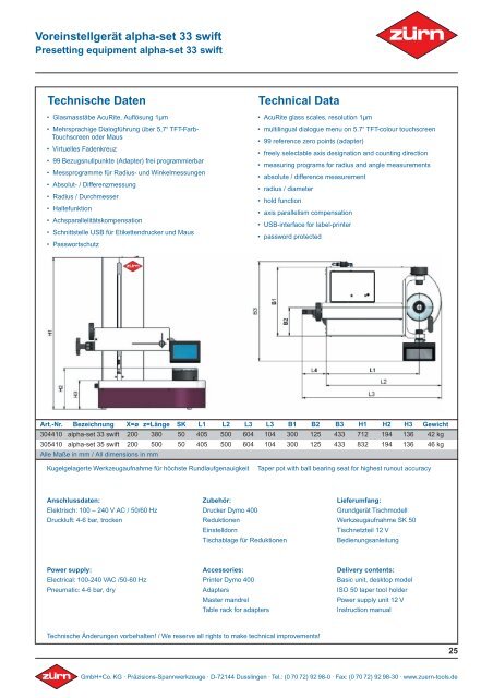 Steilkegel-Werkzeugaufnahmen DIN 2080 DIN 69871 ... - ToolSpann