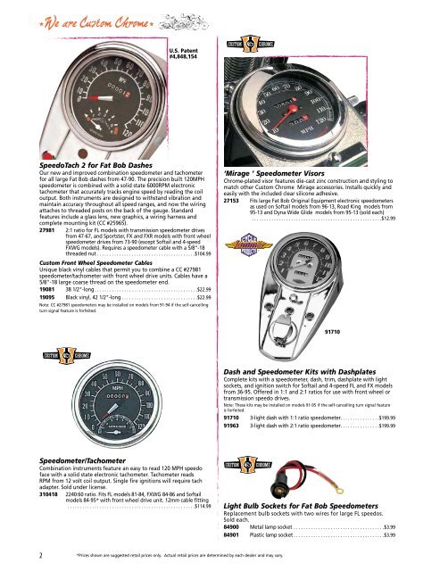 Instruments & Gauges - Custom Chrome