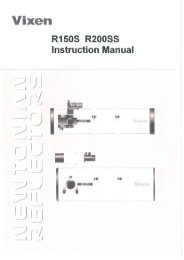 R150S and R200SS Manual - Vixen Optics