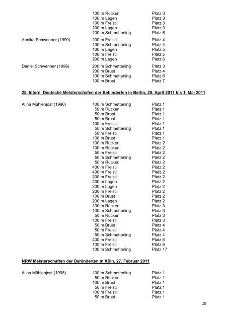 W ichtige Information für unsere Mitglieder - SV Heessen