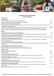 WOODSTOCK COTERIE RESTAURANT - McLaren Vale