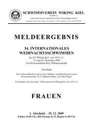 meldeergebnis 34. internationales ... - SV Wiking Kiel