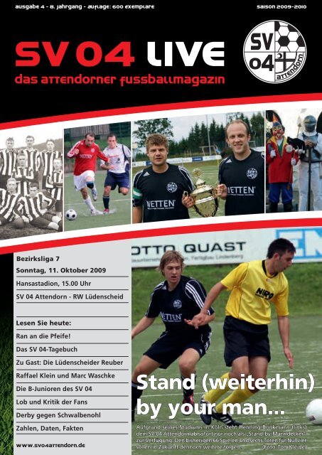 Stand (weiterhin) by your man... - SV 04 Attendorn e.V.