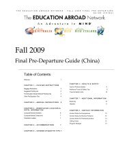 China Pre-Departure Guide - The Education Abroad Network