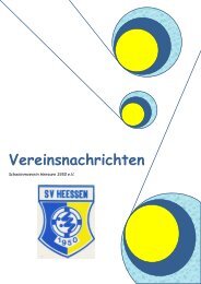 Vereinsnachrichten - SV Heessen