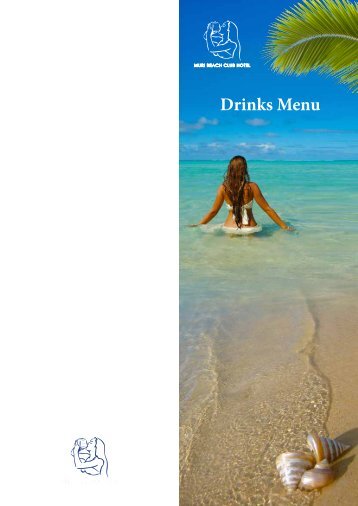 Silver Sands Drinks Menu - Muri Beach Club Hotel