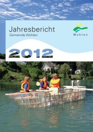 Jahresbericht - Einwohnergemeinde Wohlen