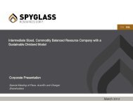 Spyglass Resources Corp. - PrecisionIR