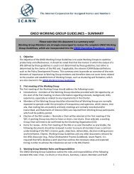 GNSO WORKING GROUP GUIDELINES â SUMMARY - GNSO - icann