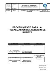 procedimiento para la fiscalizaciÃ³n del servicio de limpieza - Trolebus