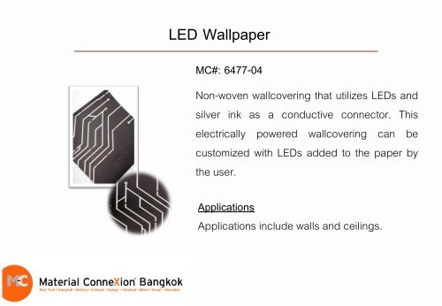 Materials Highlight in September - Material ConneXion ® Bangkok