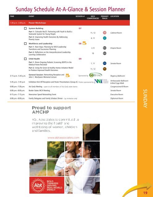 AMCHP Conference Program 1-31-13 - Association of Maternal and ...