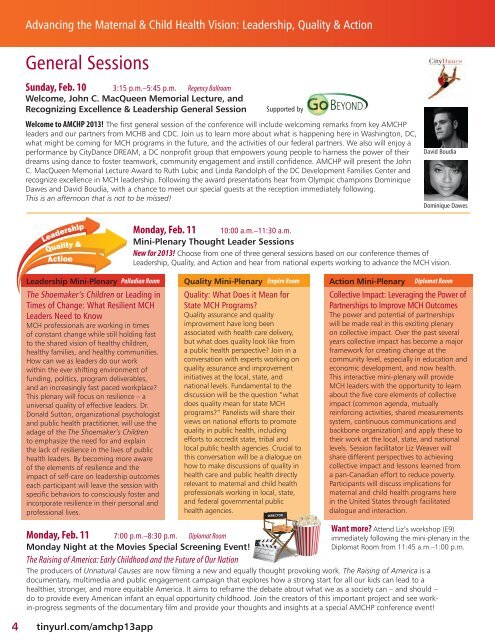 AMCHP Conference Program 1-31-13 - Association of Maternal and ...