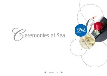 C eremonies at Sea - P&O Cruises