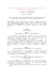 Regolamento TOSAP modificato - CittÃ  di Cerignola