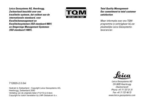 Starten met statische en kinematische metingen GPS System 500