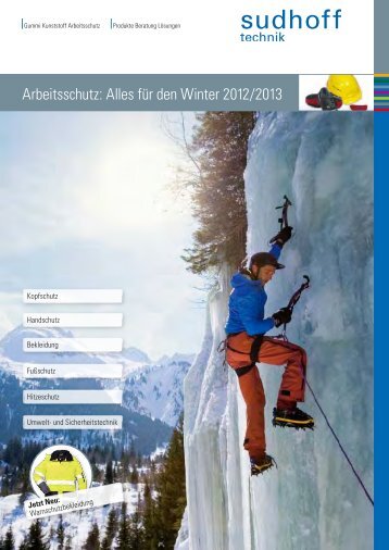 Arbeitsschutz: Alles fÃ¼r den Winter 2012/2013 - sudhoff technik GmbH