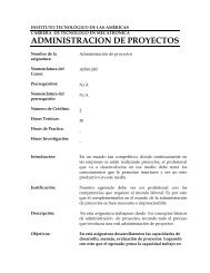 ADMINISTRACION DE PROYECTOS - ITLA