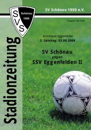 Stadionzeitung - SV Schönau