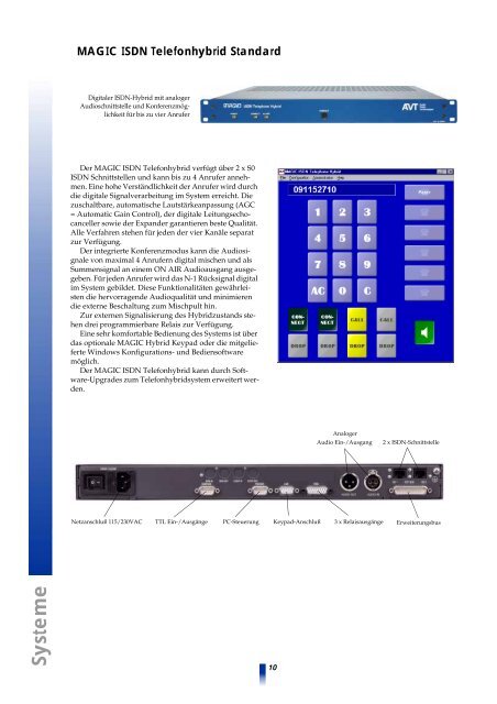 AVT ISDN Multipoint Telefonhybrid