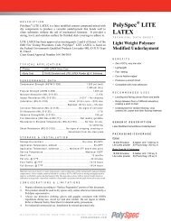 PolySpec Â® LITE LATEX