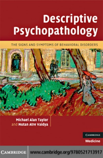 Descriptive Psychopathology: The Signs and Symptoms of ...