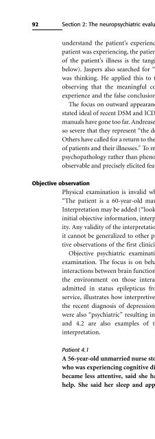 Descriptive Psychopathology: The Signs and Symptoms of ...