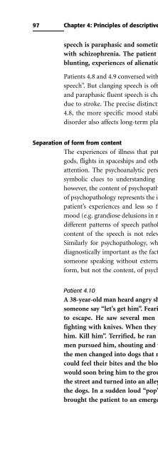 Descriptive Psychopathology: The Signs and Symptoms of ...