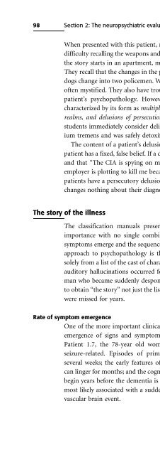 Descriptive Psychopathology: The Signs and Symptoms of ...