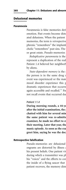 Descriptive Psychopathology: The Signs and Symptoms of ...