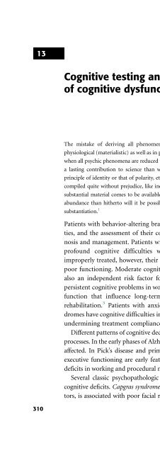 Descriptive Psychopathology: The Signs and Symptoms of ...