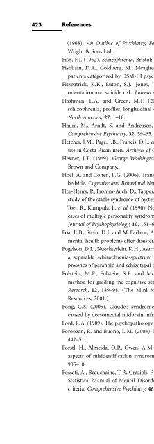 Descriptive Psychopathology: The Signs and Symptoms of ...