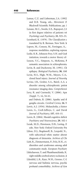 Descriptive Psychopathology: The Signs and Symptoms of ...