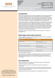 Application guidance - Concrete Block Association