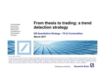 From thesis to trading: a trend detection strategy ... - LSE Statistics