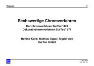 Sechswertige Chromverfahren - SurTec