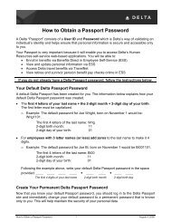 How to Obtain a Delta Passport Password Guide
