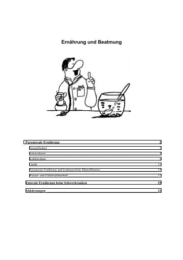 Parenterale Ern hrung und Beatmung