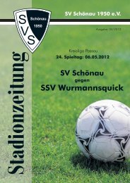 SSV Wurmannsquick - SV Schönau