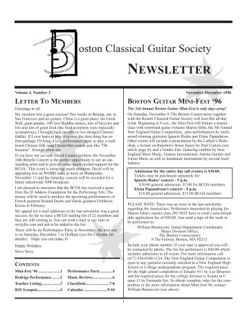 1996 Nov-Dec - Boston Classical Guitar Society