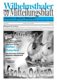 frohes Osterfest - Gemeinde Wilhelmsthal