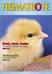 Bunt, rund, lecker - Der FÃ¼rther Heimatbote