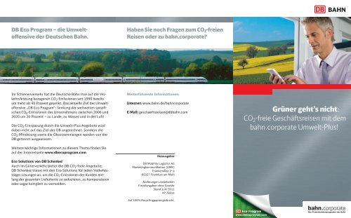 Flyer CO2-frei_apu - Deutsche Bahn AG