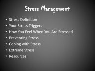 Stress Management - The Arc of Tennessee