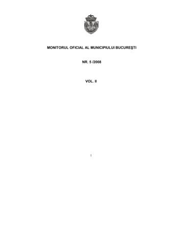 Volumul 2 - PrimÄria Municipiului BucureÅti