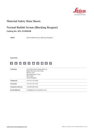 ncl-r-serum msds 30.11.2010