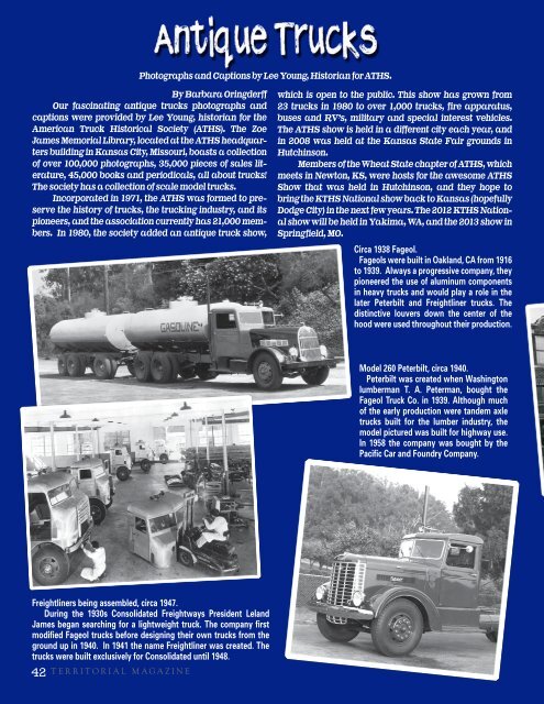 Antique Trucks - Territorial Magazine