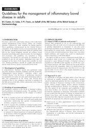 Guidelines for the management of inflammatory bowel disease in ...